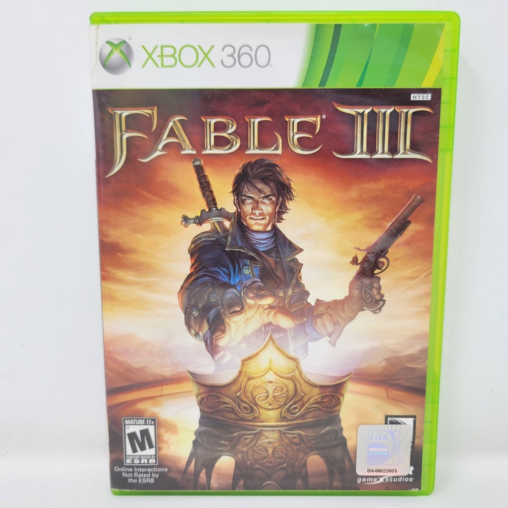 Fable‎ III 3 Microsoft Xbox 360 Action RPG Game 2010 NTSC with Manual CIB